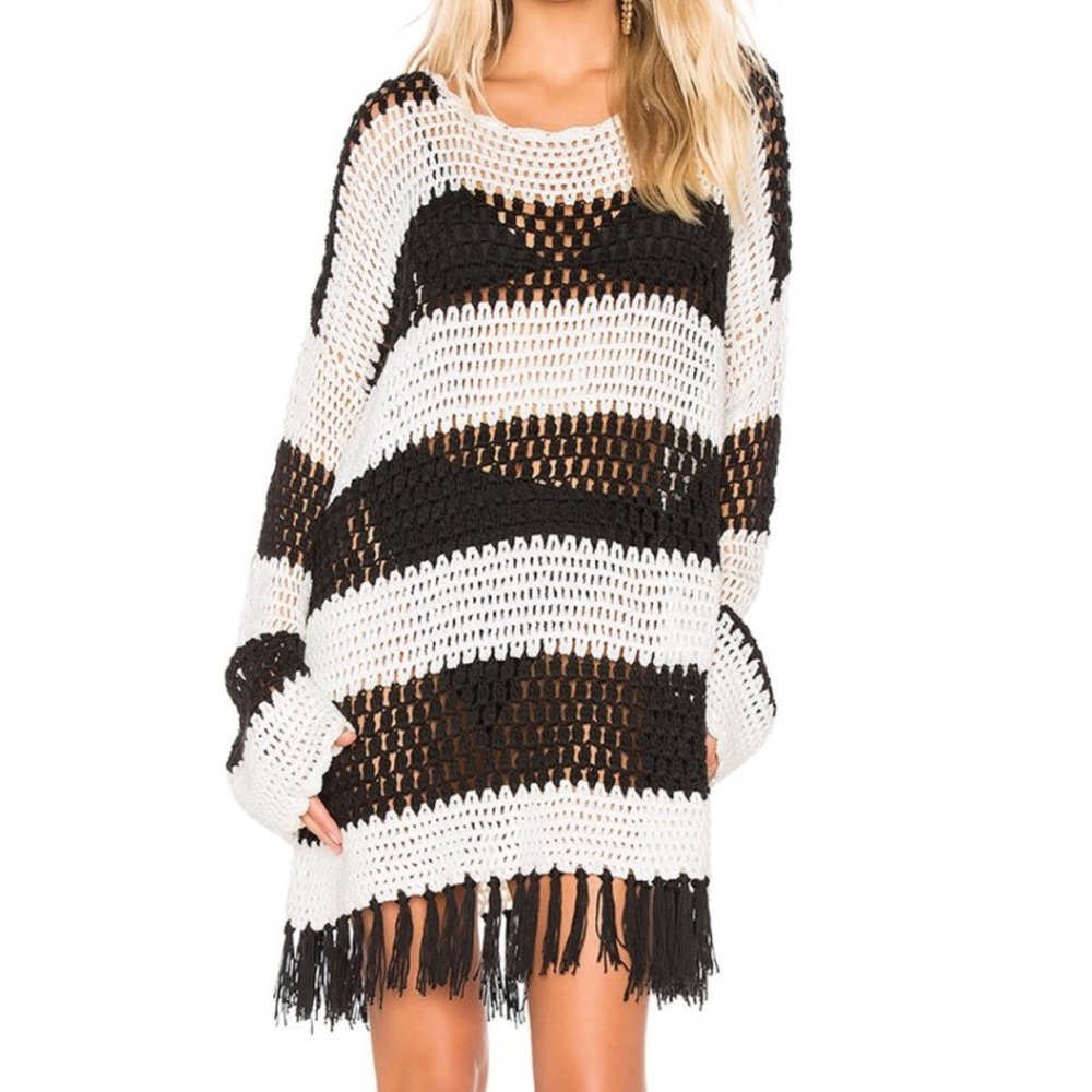 Knit Fringe Cover Up